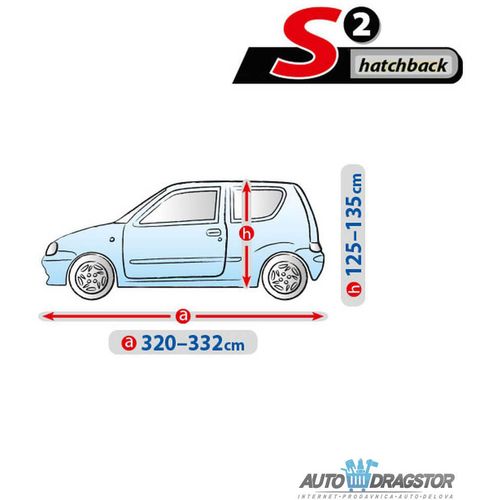 CERADA ZA AUTOMOBIL S2 HATCHBACK D 320-332/Š 125-135/V 146CM VODONEPROPUSNA slika 3