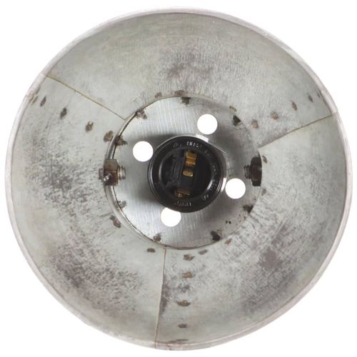 Industrijska zidna svjetiljka srebrna 45 x 25 cm E27 slika 15