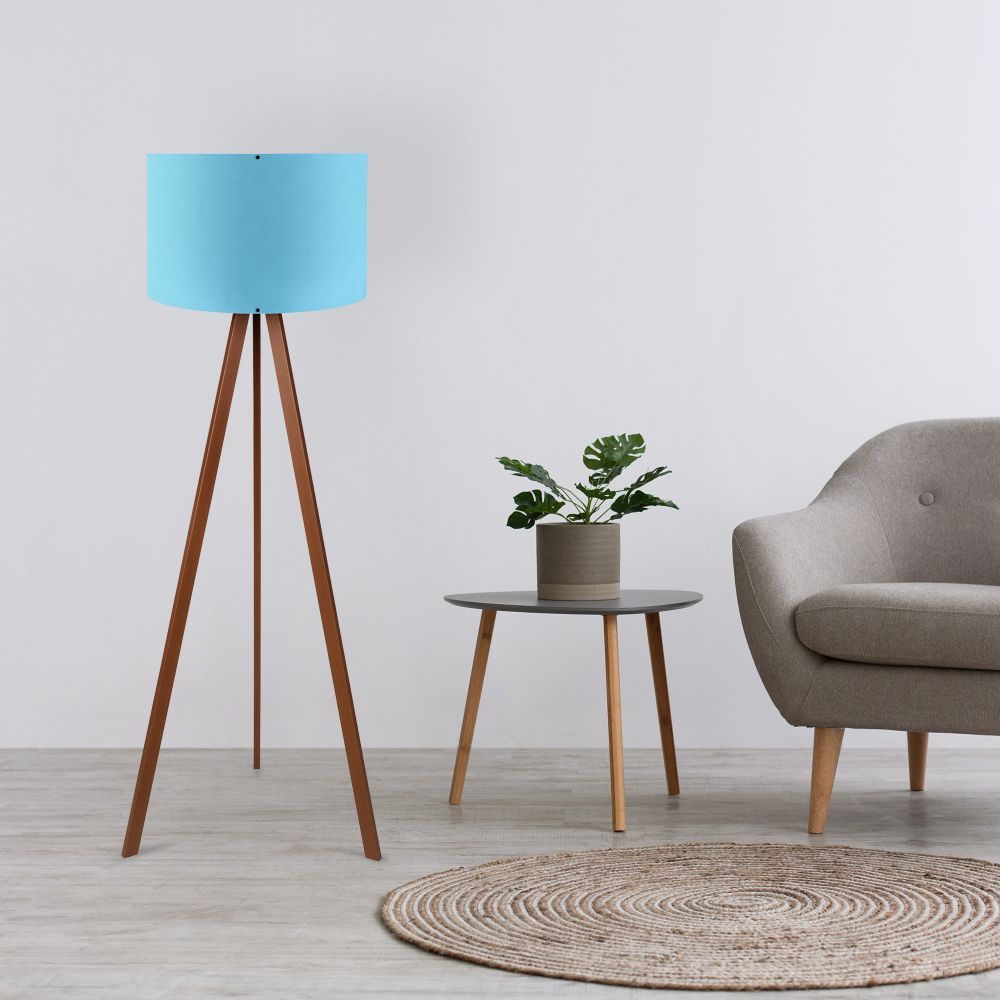 AYD-1562 Plava i Smeđa Podna Lampa slika 1