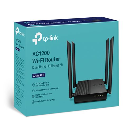 TP-LINK Archer C64 AC1200 Wireless MU-MIMO WiFi ruter slika 5