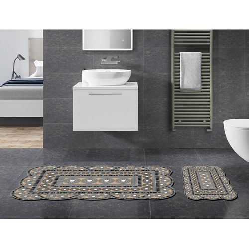 21017715Gr Grey Bathmat Set (2 Pieces) slika 1