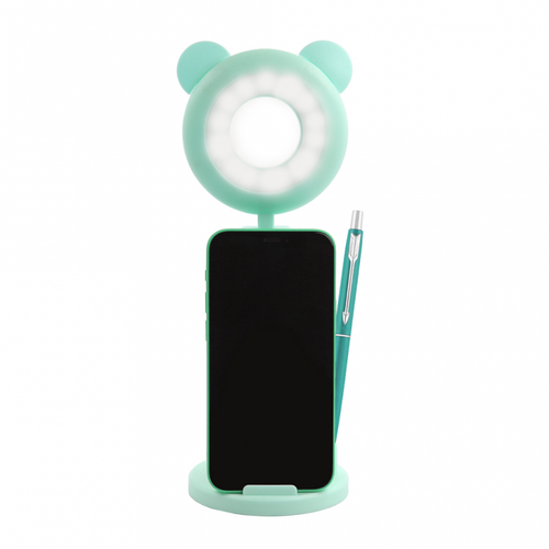 Drzac za mobilni sa LED rasvetom makeup K5 zeleni slika 1