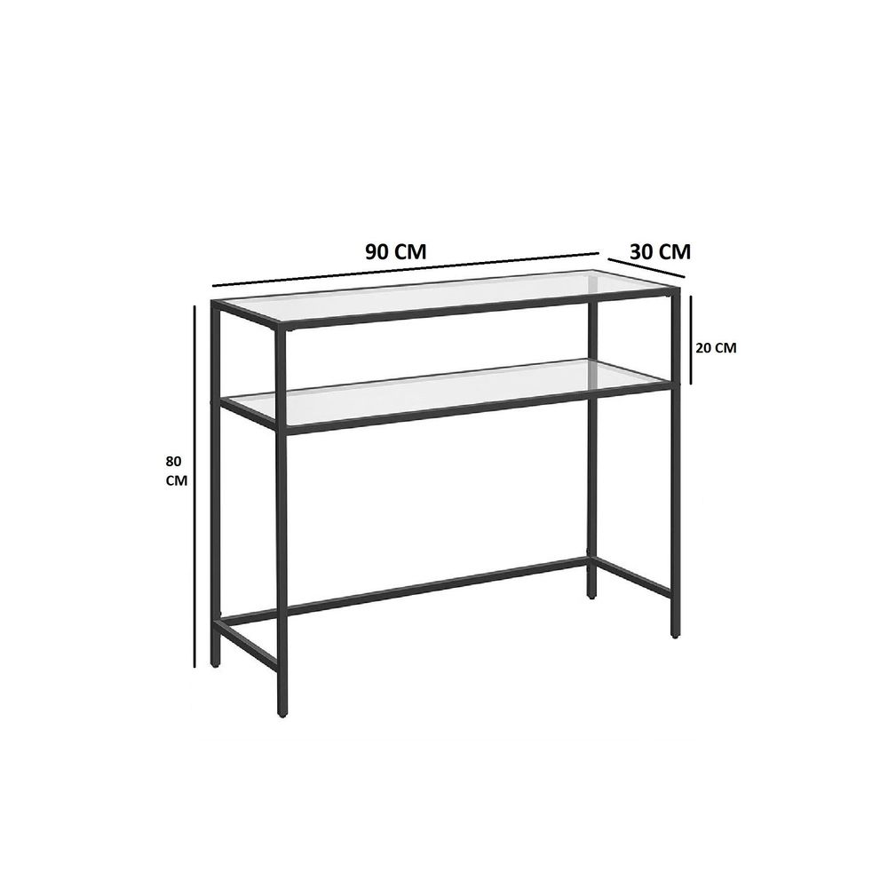 By-4 - Crni Transparentni Komoda slika 6