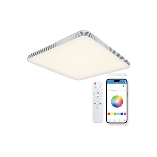 KSIX, Twilight SmartLED stropna svjetiljka, RGBIC + CCT, 47,5 cm, 7.700 lm, 70 W slika 7