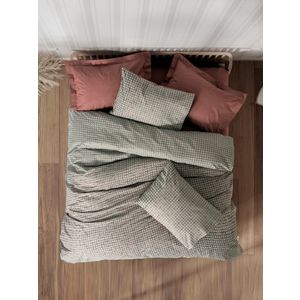 Mote - Tile Red Tile Red Ranforce Double Quilt Cover Set