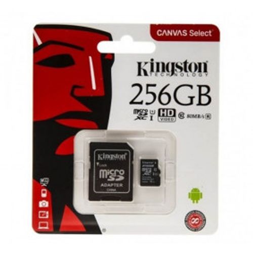 Memorijska kartica Micro SD 256GB KINGSTON +SD adapter SDCS/256GB slika 1