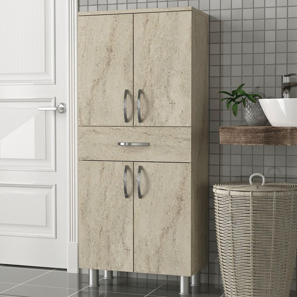 Arizona 4 Doors Travertine Bathroom Cabinet slika 2