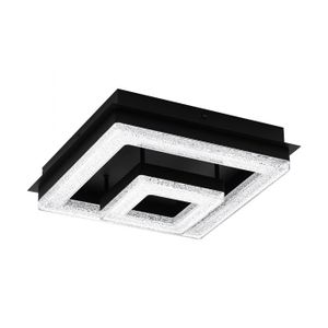 Eglo Fradelo 1 zidna/plafonjera/2, led, 12w, 1250lm, crna/čelik/kristal 