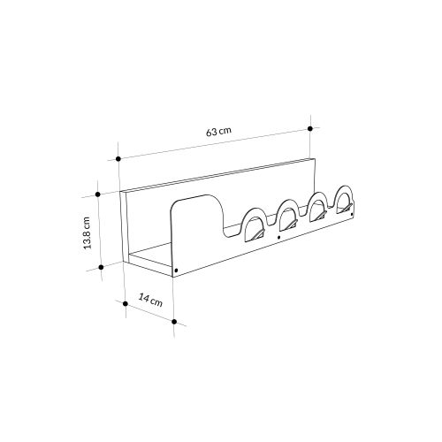 Liora Hanger - Sapphire, Oak Oak Coat Hanger slika 6