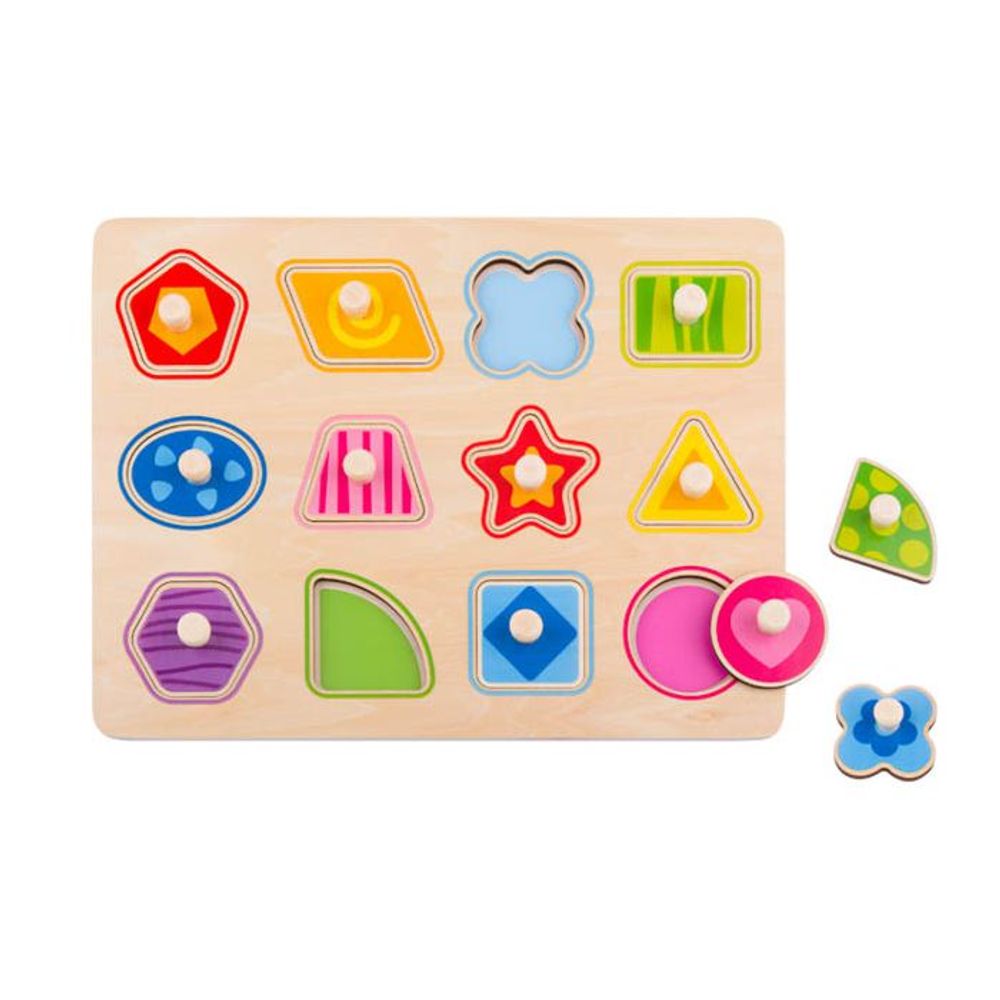 Tooky Toy Drvena slagalica Oblici TY853  slika 1
