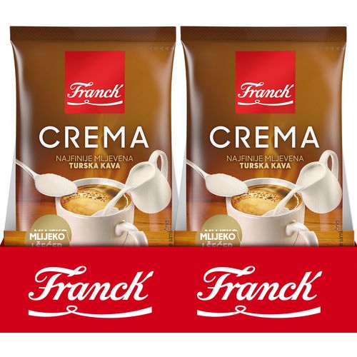 Franck Crema mljevena kava, mlijeko i šećer, 90g slika 1