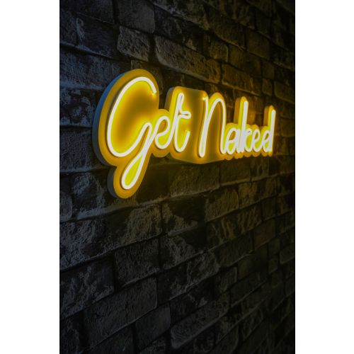 Wallity Ukrasna plastična LED rasvjeta, Get Naked - Yellow slika 8