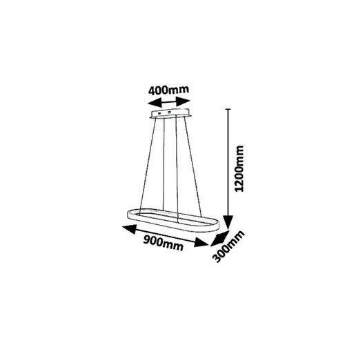 Rabalux Athos visilica LED 84W slika 5