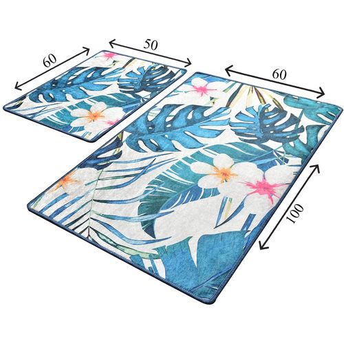 Exotic Multicolor Bathmat Set (2 Pieces) slika 3