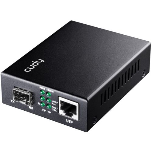 Cudy MC220 Gigabit Ethernet Media Converter 10/100/1000M SFP Slot to 10/100/1000M RJ-45 slika 1