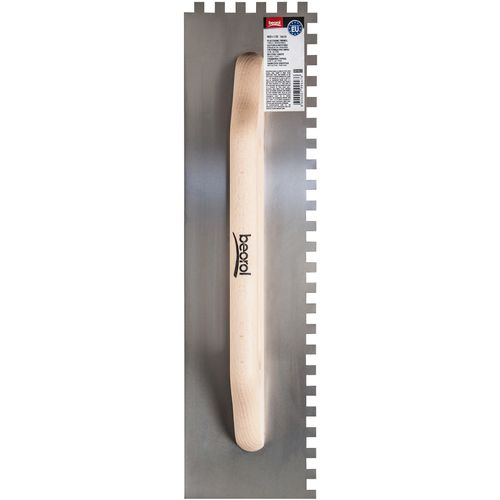Beorol Gleterica Inox, drvena drška, nazubljena 480x130mm  slika 4