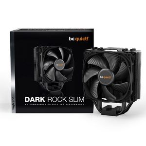 be quiet! BK024 Dark Rock SLIM [LGA-1851 Default ILM and RL-ILM support], 180W TDP, Virtually inaudible Silent Wings 3 120mm PWM fan max 23.6dB(A), 4 high-performance copper heat pipes