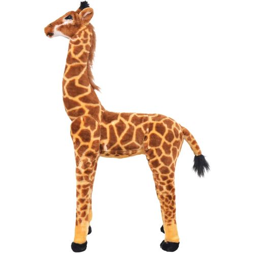 Stojeća igračka plišana žirafa smeđa i žuta XXL slika 19
