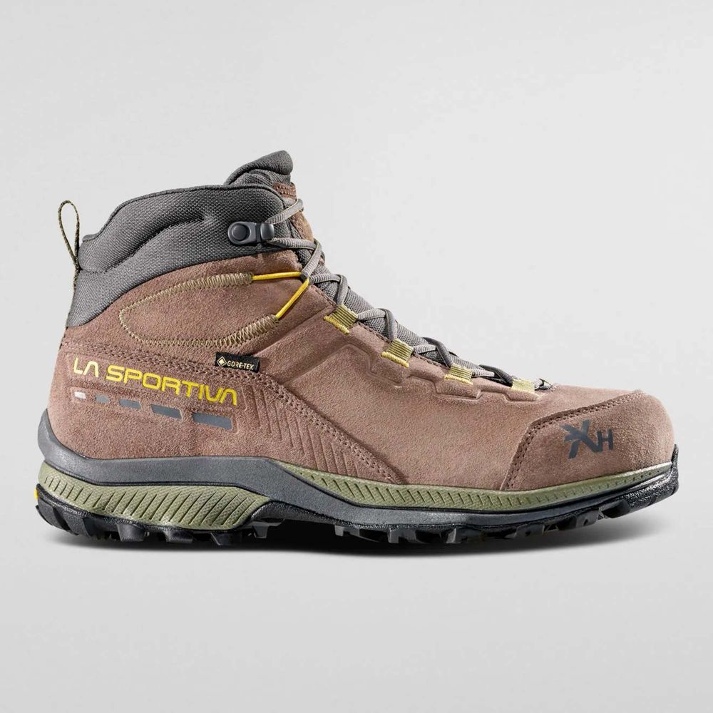 La Sportiva Muške gležnjerice Hike Mid Leather GTX, Taupe/Moss slika 1