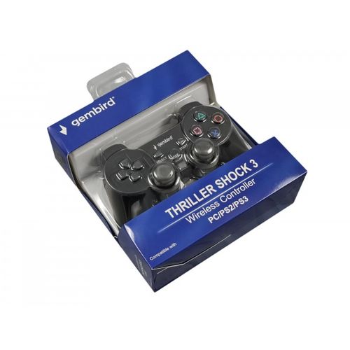 JPD-THRILLERSHOCK 3 ** Gembird Bezicni gamepad sa dvostrukom vibracijom, PS2 / PS3 / PC (737) slika 2