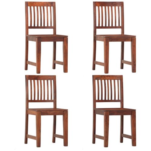 Blagovaonske stolice 4 kom od masivnog drva manga slika 1