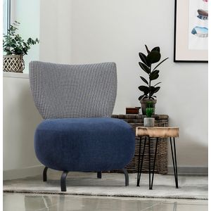 Loly-Dark Blue Dark Blue Wing Chair