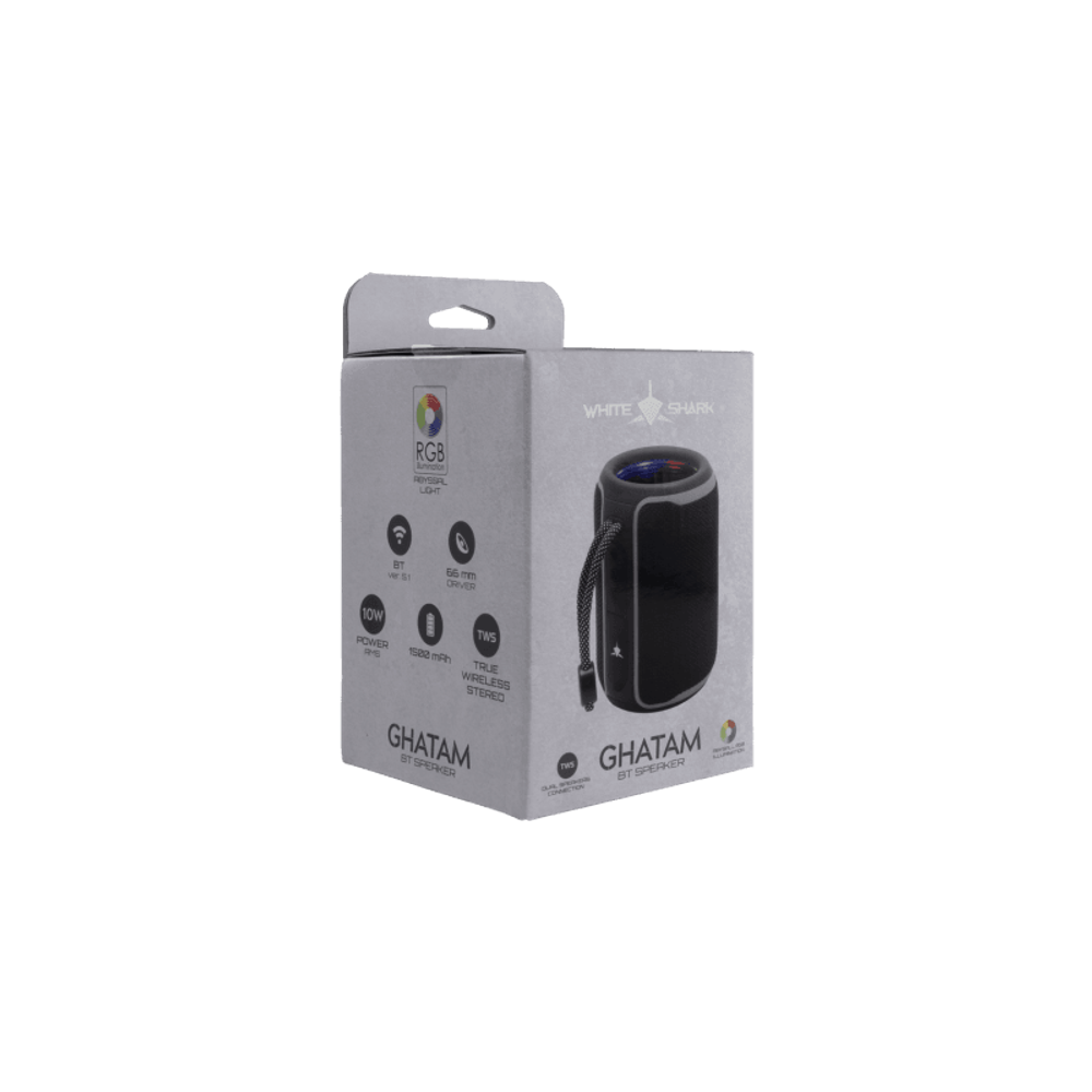 WHITE SHARK Bluetooth zvučnik GBT-3007 GHATAM, Crna-siva slika 5