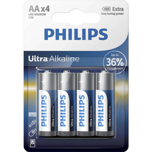 PHILIPS Ultra Alkaline AA baterije, 4 komada (LR6)