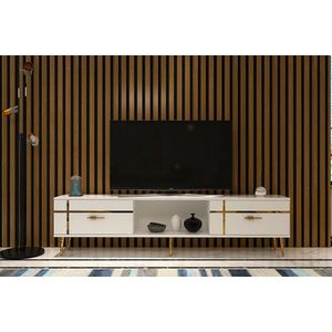 TV Stalak Line u Bijeloj i Zlatnoj Boji