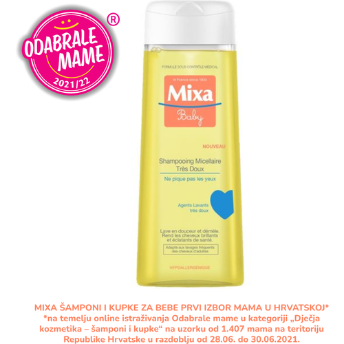 Mixa Baby vrlo blag micelarni šampon za bebe 200 ml slika 1