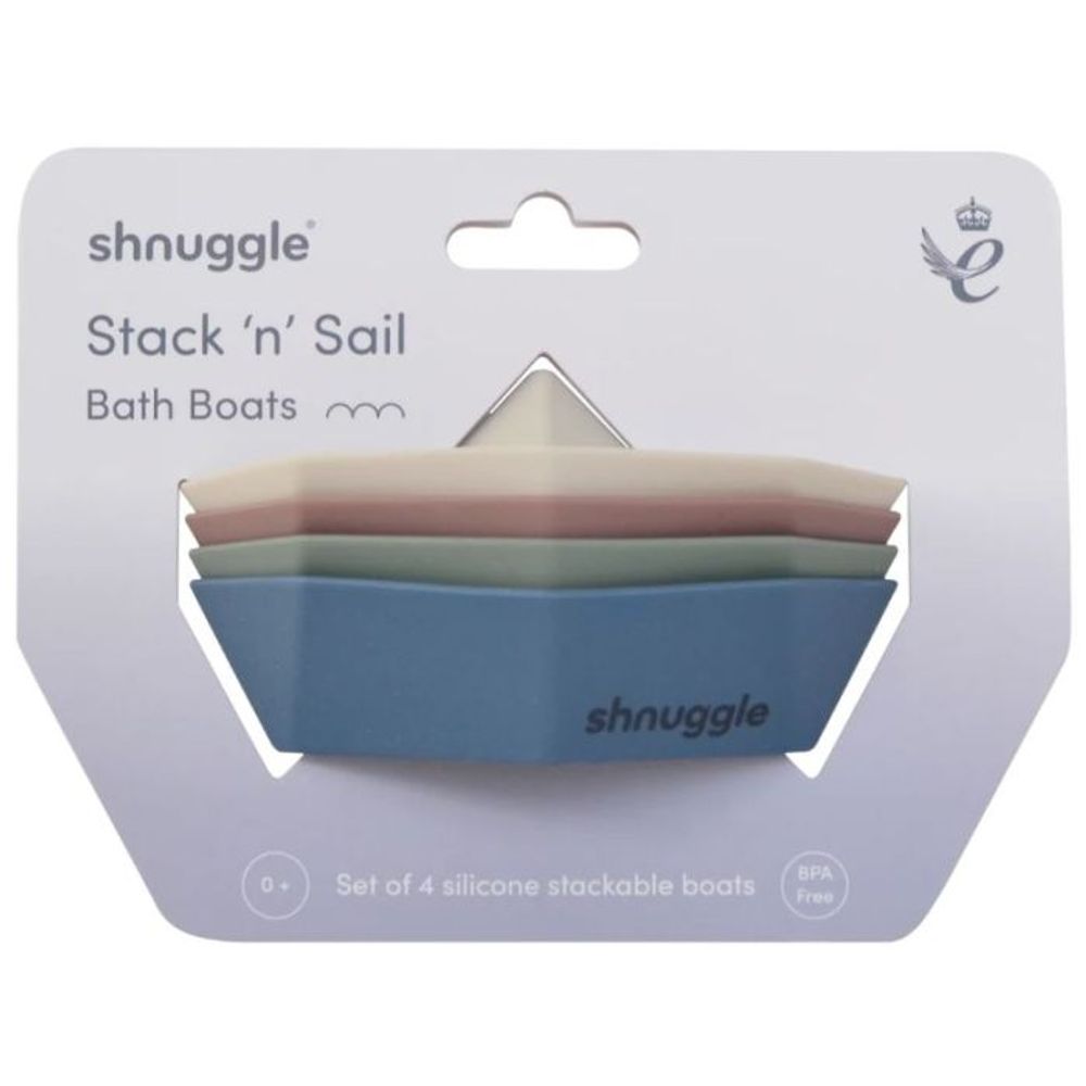 Shnuggle Igračka za kupanje Brodići Stack'nSail - 4 kom slika 6