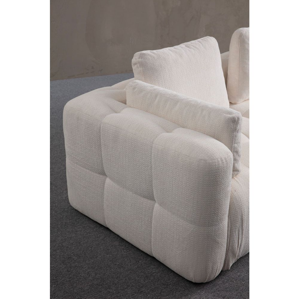 Amaris 2 Sjedala - Bijela 2-Sjedalna Sofa slika 2