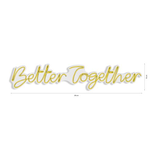 Wallity Zidna dekoracije svijetleća TOGETHER, Better Together - Yellow slika 8