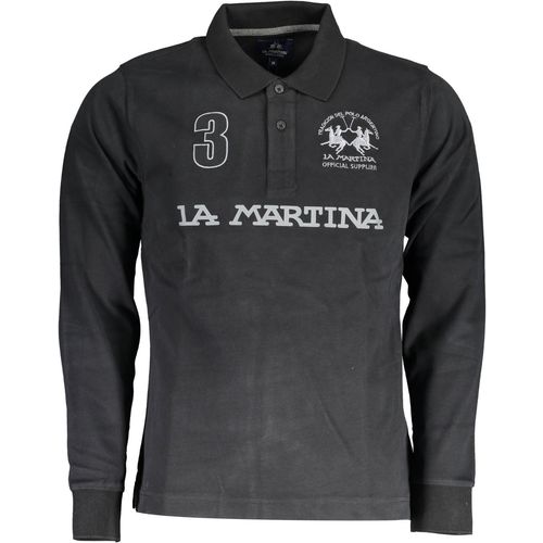 LA MARTINA POLO LONG SLEEVE MAN BLACK slika 1