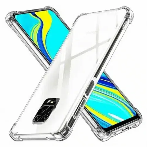 Techsuit Shockproof Clear Silicone prozirna maskica otporna na udarce za Xiaomi Redmi Note 9S / Note 9 Pro / Note 9 Pro Max slika 1