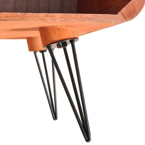 Stolić za kavu od masivnog paulovnija drva 90x55,5x38,5 cm smeđi slika 47
