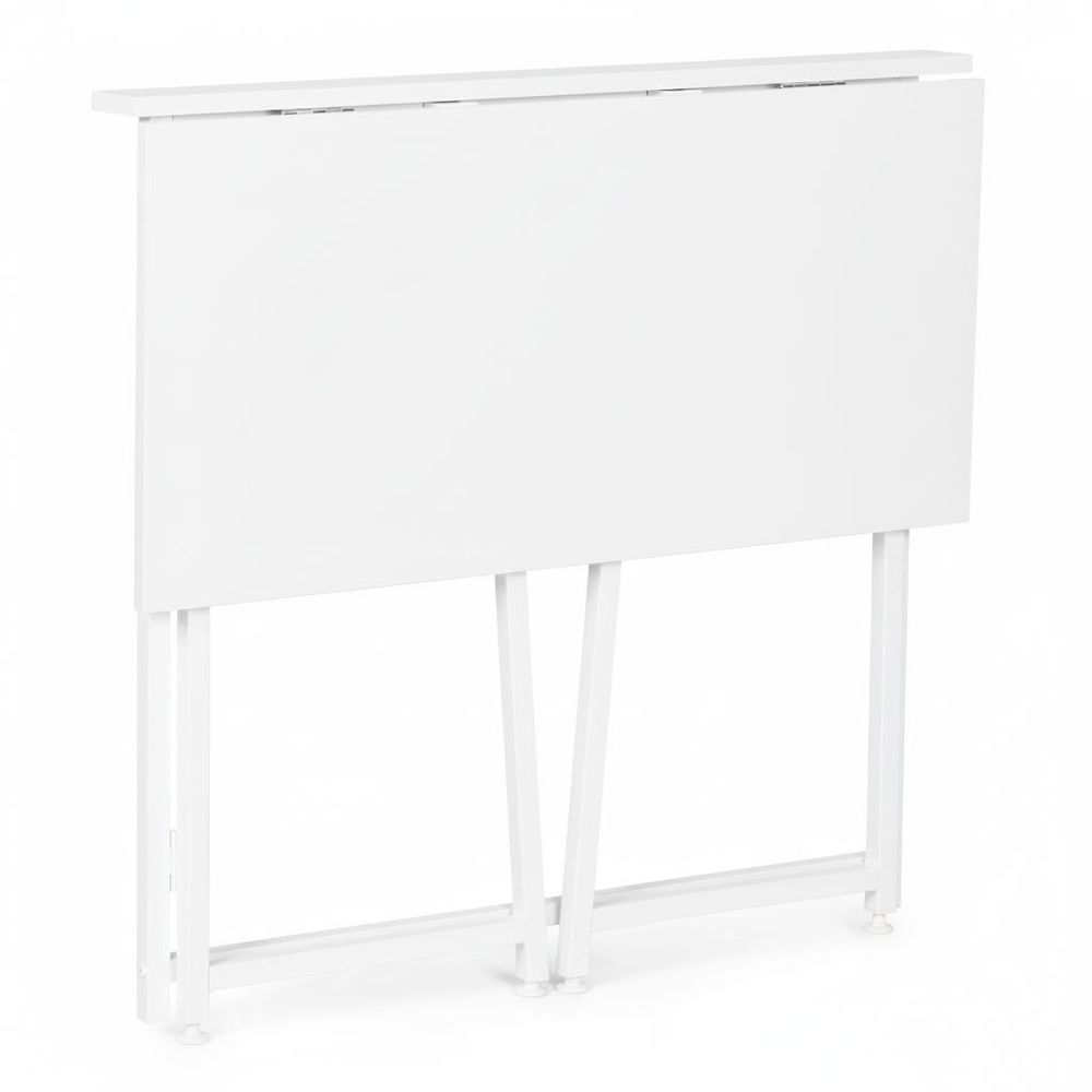 ModernHome sklopivi stol 80 × 45 cm za laptop – bijeli slika 6