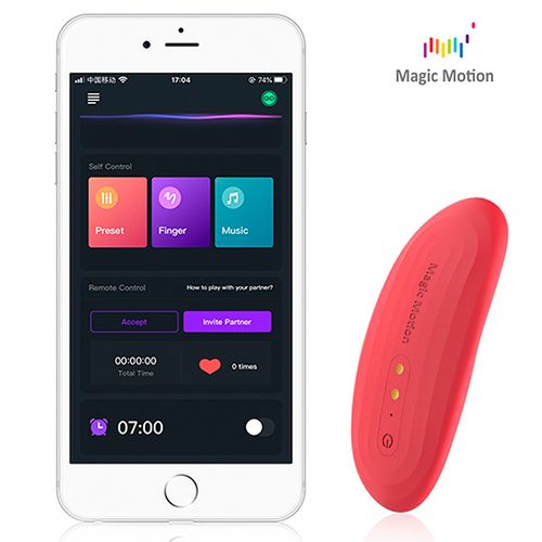 Vibrator za gaćice Magic Motion - Nyx Smart, crveni slika 4