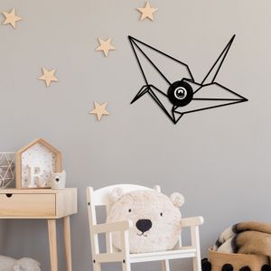 Crna zidna lampa W-048