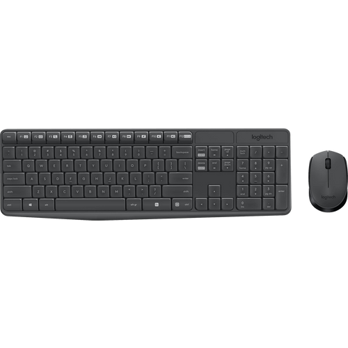 Logitech Tastatura + miš, bežični set, 2.4 GHz - MK235 slika 1