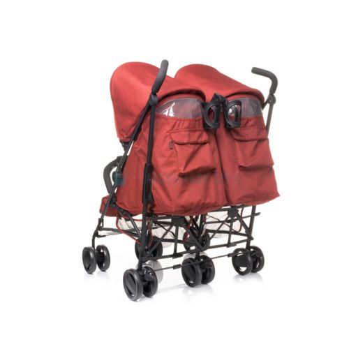 4Baby kolica za blizance Twins - Red slika 3