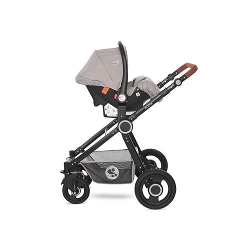 LORELLI ALEXA Kolica 2u1 Opaline Grey Elephants: Košara + Autosjedalica + Zimska Navlaka (0mj+) - (do 15kg/96cm) slika 9