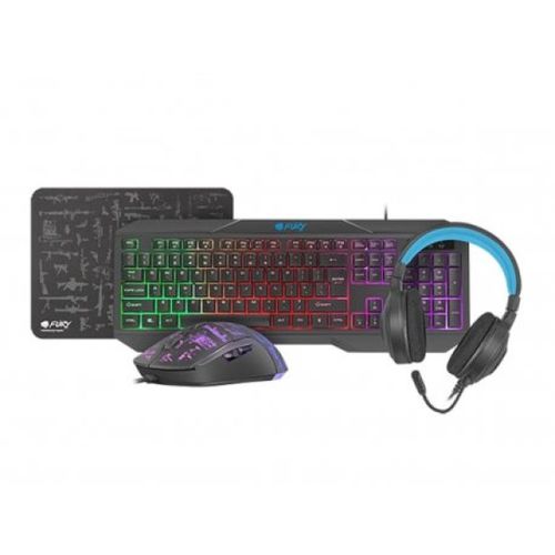 Tastatura + miš + podloga + slušalice FURY THUNDERSTREAK NFU-1674 US slika 1