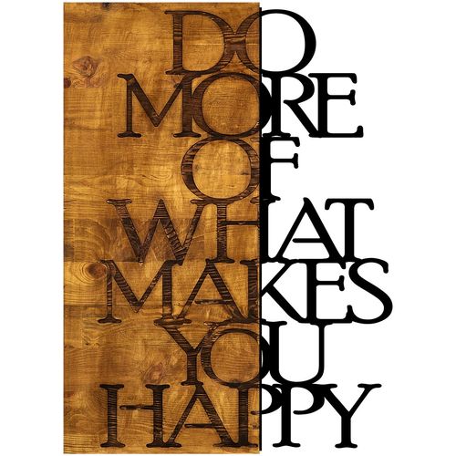 Wallity Zidna dekoracija drvena, Do More Of What Makes You Happy slika 1