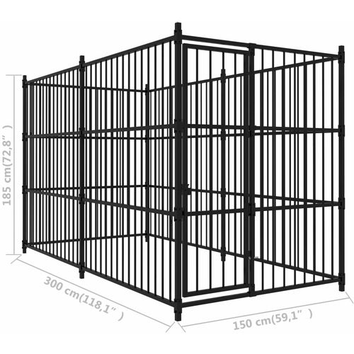Vanjski kavez za pse 300 x 150 x 185 cm slika 8
