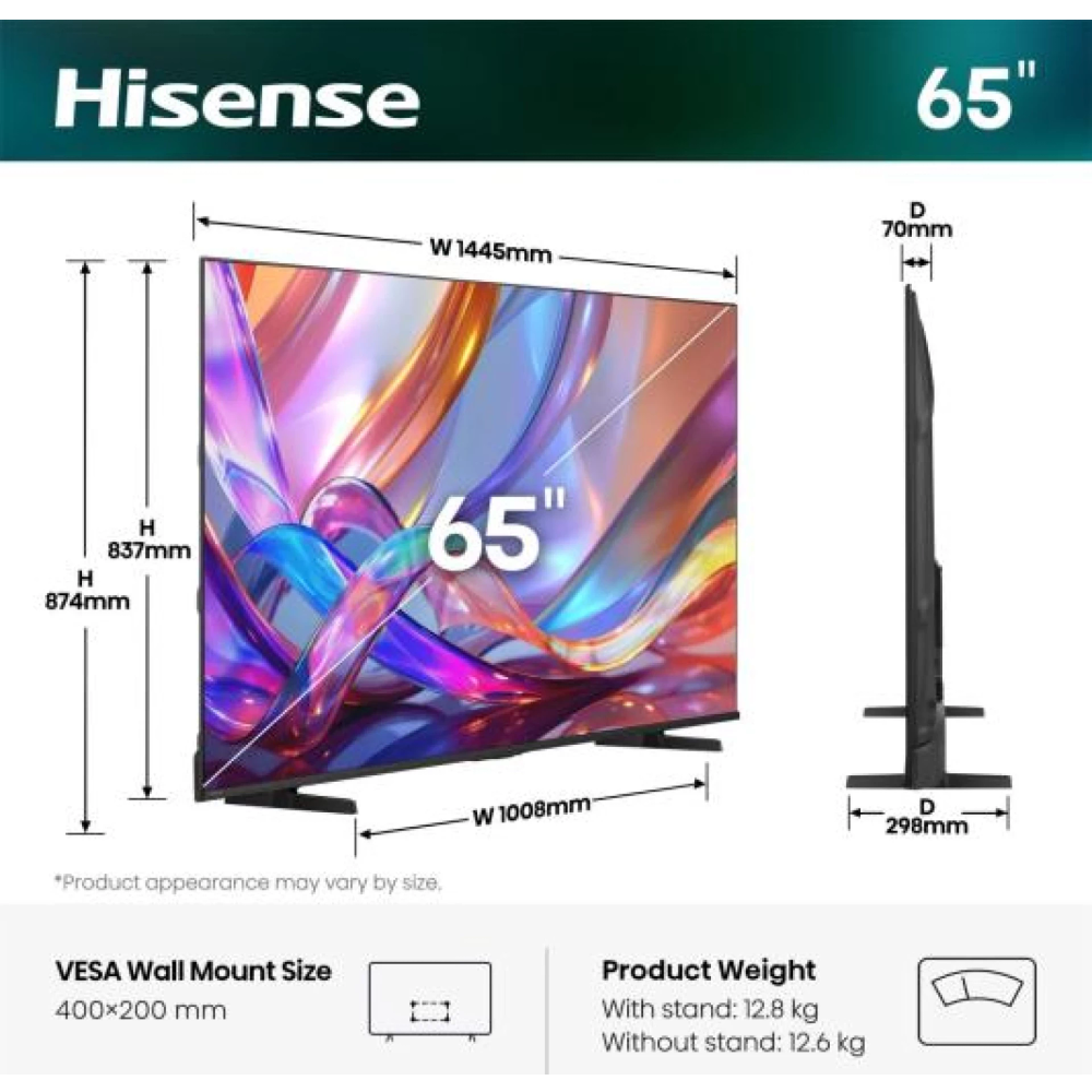 HISENSE Televizor LED 65E7S / 65" slika 2