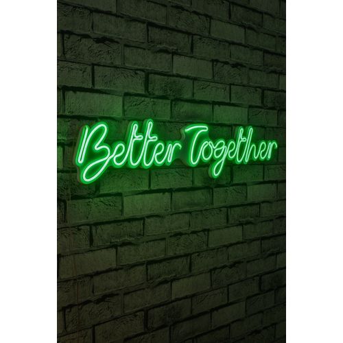Wallity Ukrasna plastična LED rasvjeta, Better Together - Green slika 10