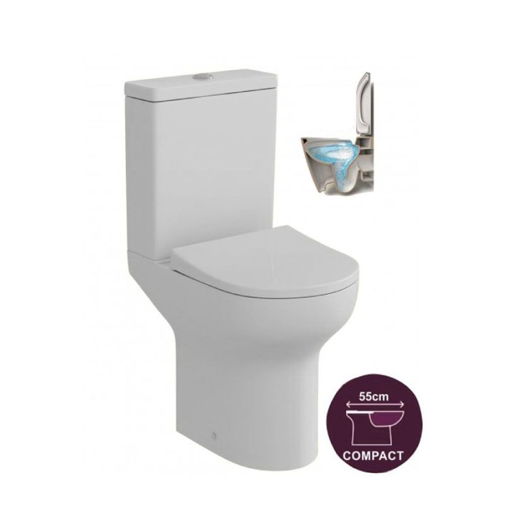 Inter Ceramic monoblok compact 56x35x40 cm - wc školjka + wc daska soft close + vodokotlić slika 1