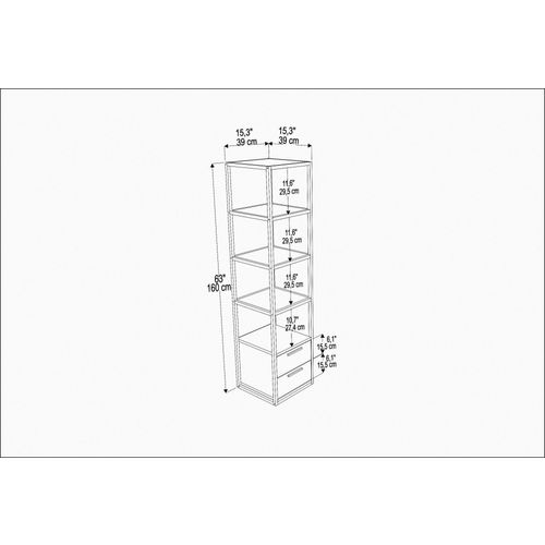 Robbins - Gold, Anthracite Gold
Anthracite Bookshelf slika 4