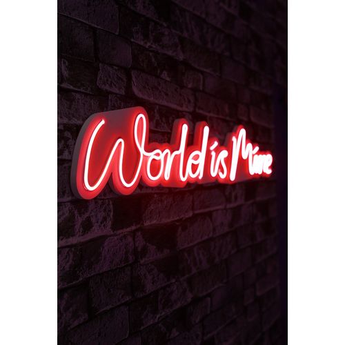 Wallity Ukrasna plastična LED rasvjeta, World is Mine - Red slika 8
